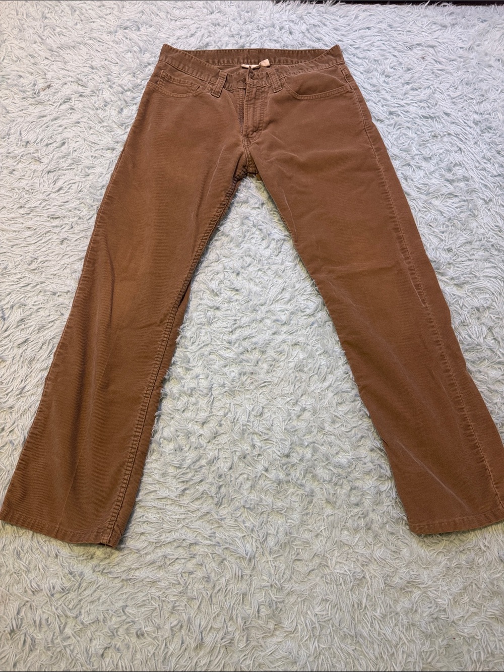 Levi's 514 low rise flared thin cords. White tab! Men's Brown. 31x30